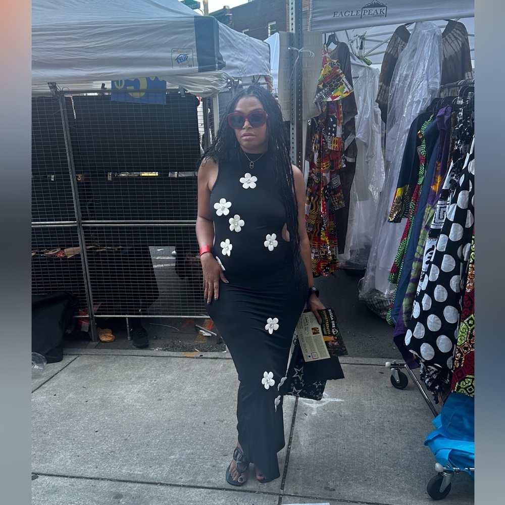 3D flower dress